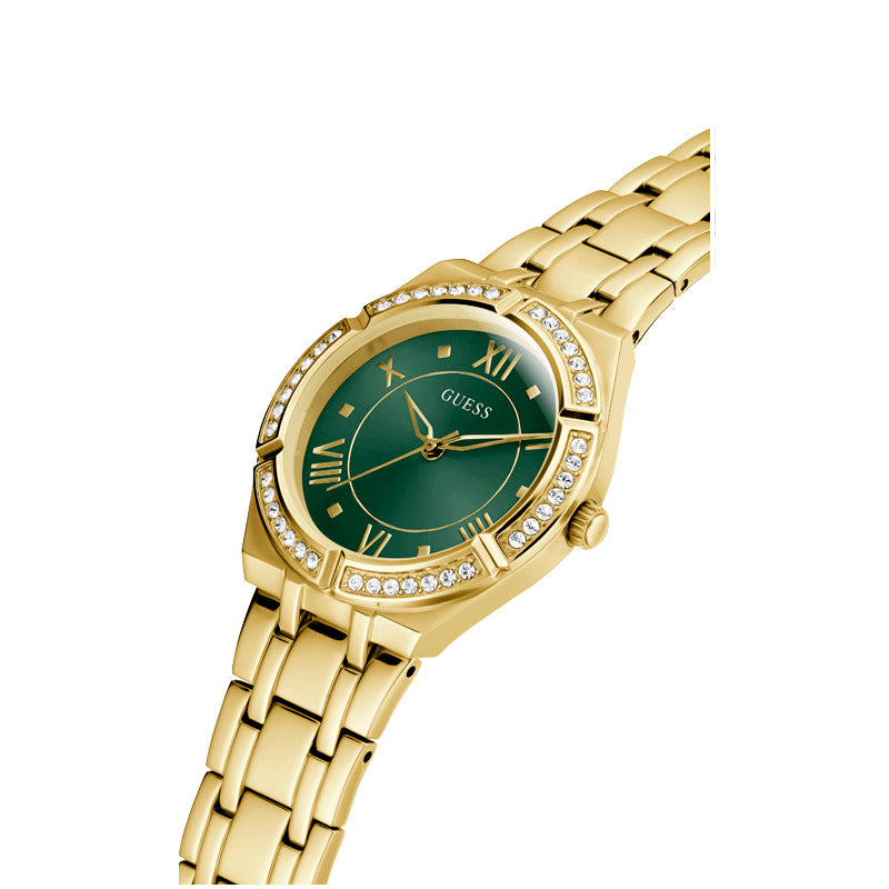 Guess Women's Quartz Green Dial Watch - GWC-0106