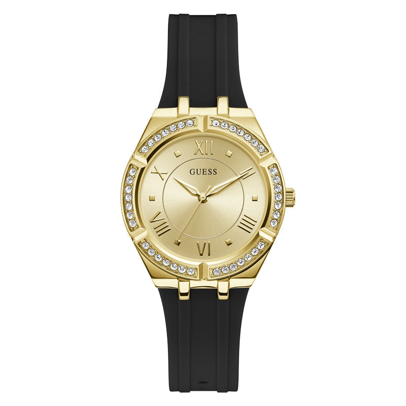 Guess Women's Quartz Watch, Gold Dial - GWC-0107