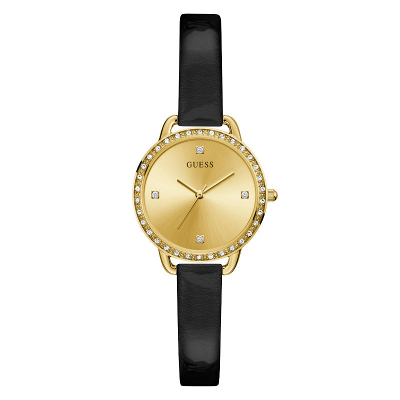 Guess Women's Quartz Watch, Gold Dial - GWC-0109