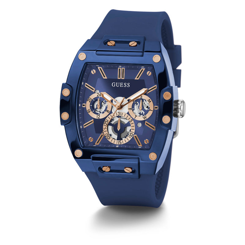 Guess Men's Quartz Blue Dial Watch - GWC-0115