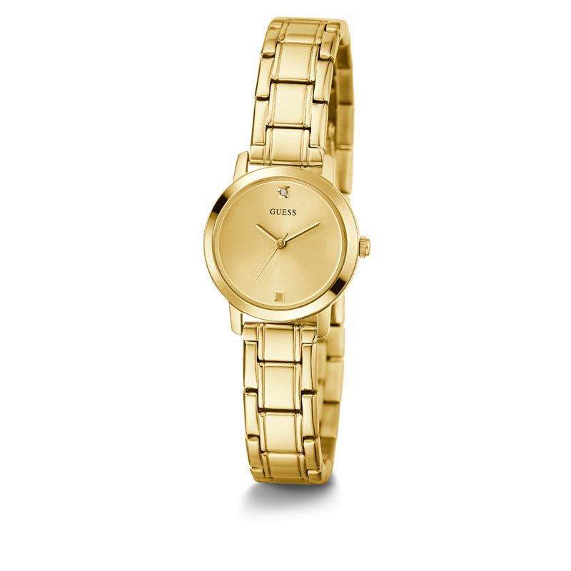 Guess Women's Quartz Watch Gold Dial - GWC-0117