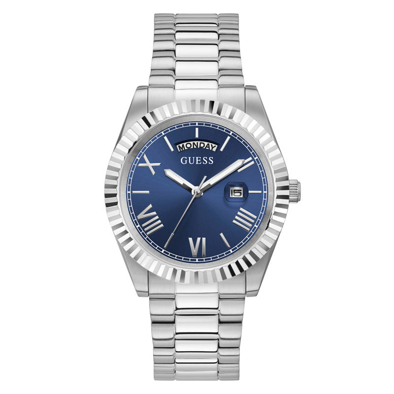 Guess Men's Quartz Blue Dial Watch - GWC-0120