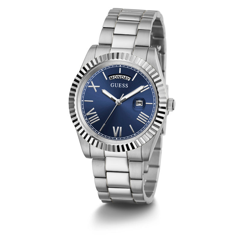 Guess Men's Quartz Blue Dial Watch - GWC-0120