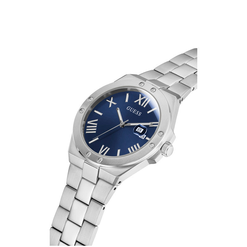 Guess Men's Quartz Blue Dial Watch - GWC-0122