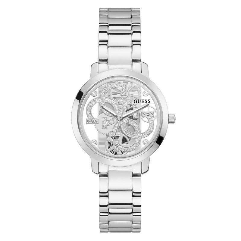 Guess Women's Quartz Watch, Silver Dial - GWC-0124