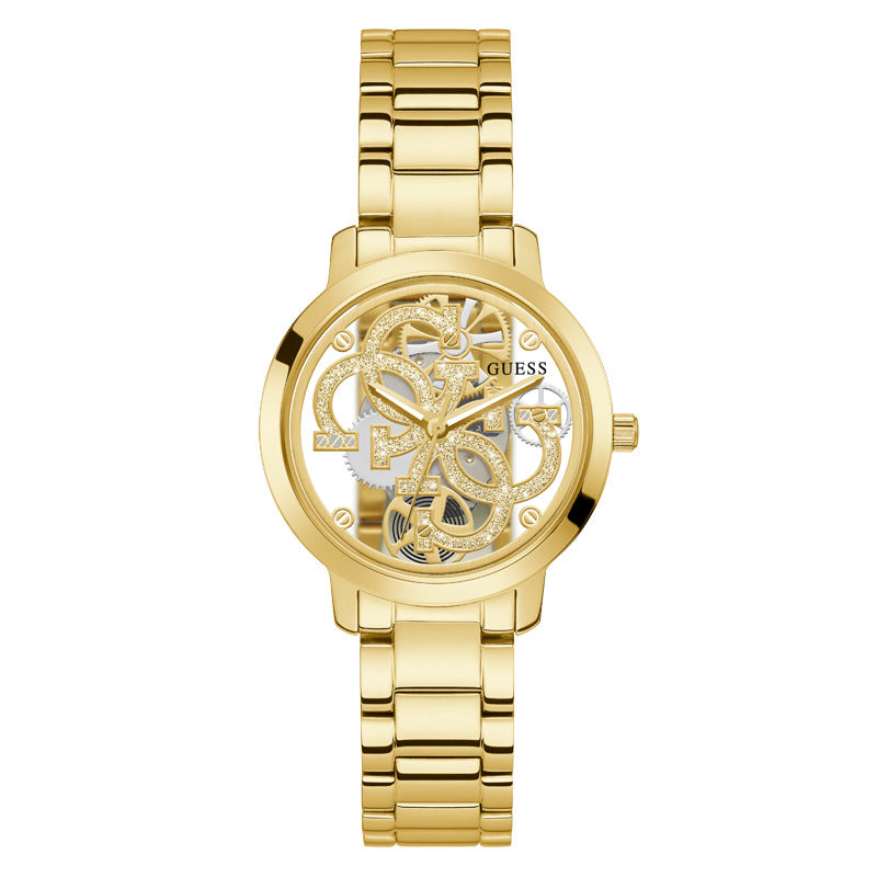 Guess Women's Quartz Watch Gold Dial - GWC-0125