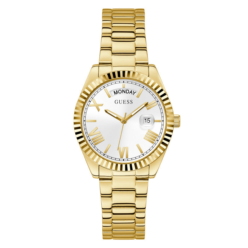 Guess Women's Quartz White Dial Watch - GWC-0127