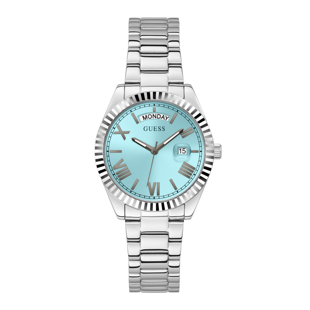 Guess Women's Quartz Watch with Blue Dial - GWC-0206
