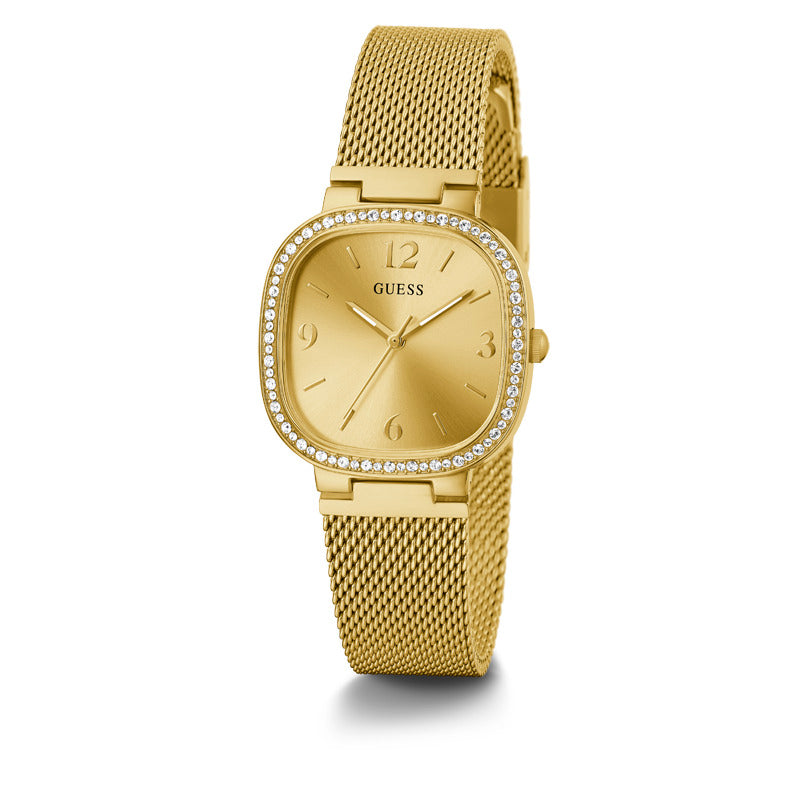 Guess Women's Quartz Watch Gold Dial - GWC-0130