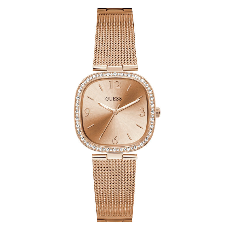 Guess Women's Quartz Watch, Gold Dial - GWC-0131