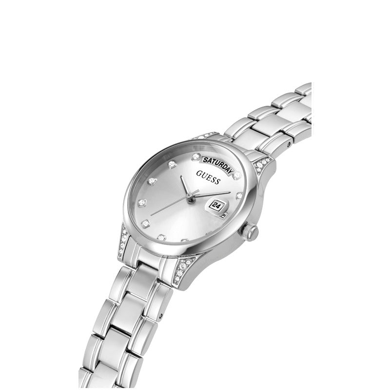 Guess Women's Quartz Watch, Silver Dial - GWC-0135