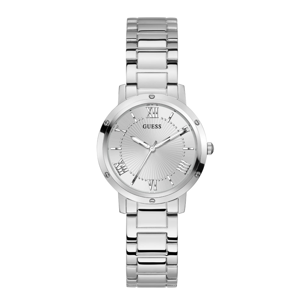 Guess Women's Quartz Watch with Silver Dial - GWC-0208