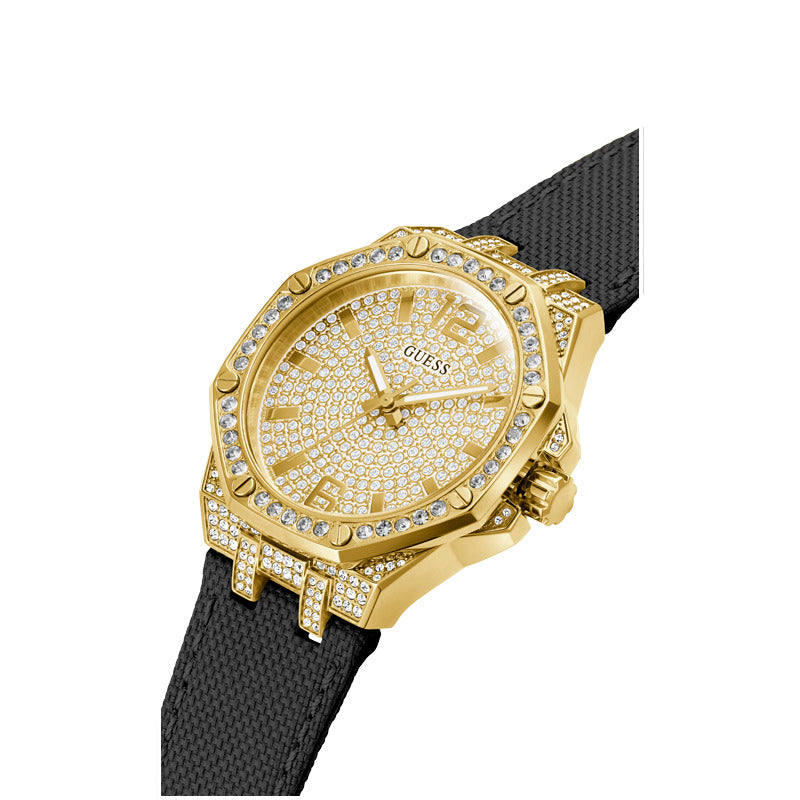 Guess Women's Quartz Watch Gold Dial - GWC-0142