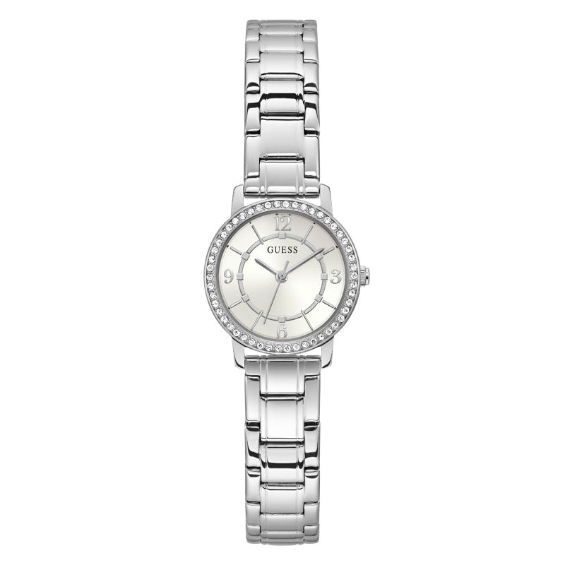 ساعة جيس النسائية بحركة كوارتز ولون مينا أبيض - GWC-0145