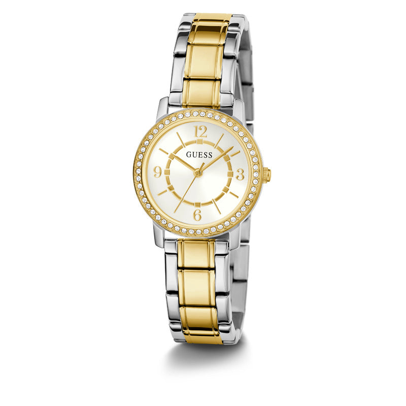 Guess Women's Quartz White Dial Watch - GWC-0147