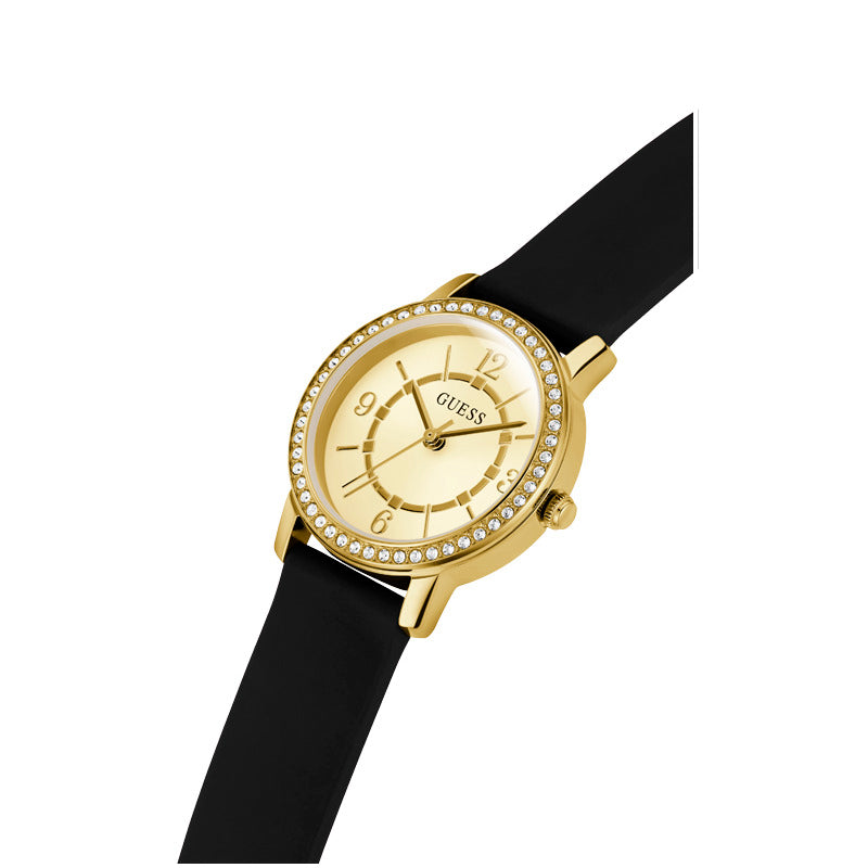 Guess Women's Quartz Watch Gold Dial - GWC-0148