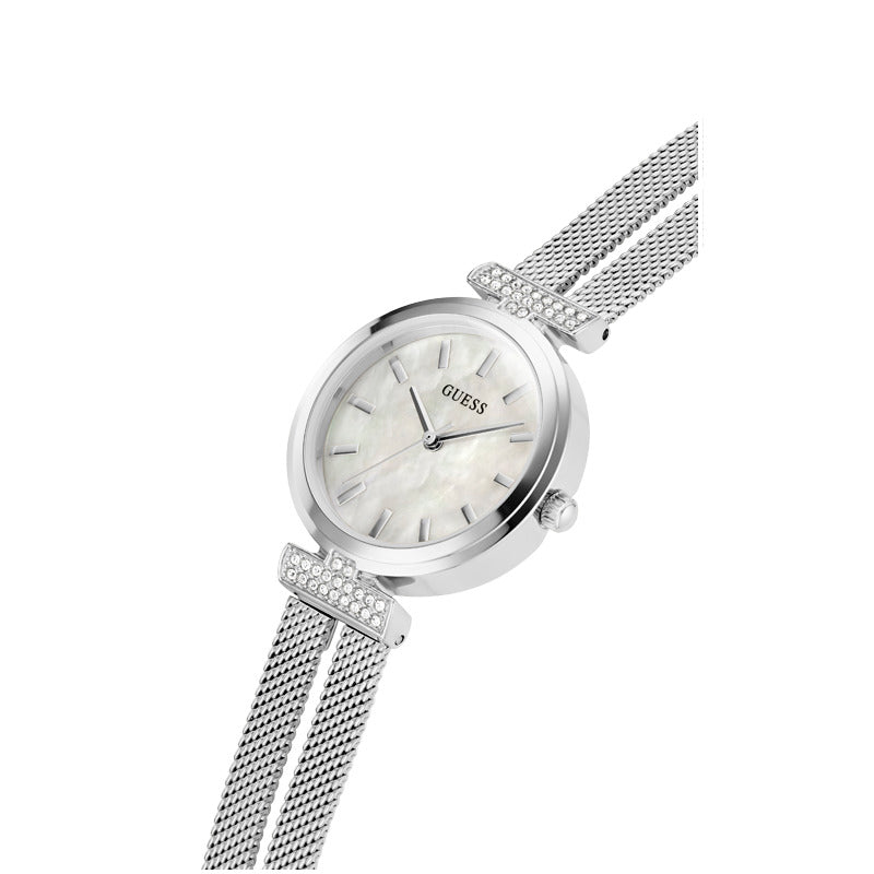 Guess Women's Quartz White Dial Watch - GWC-0151