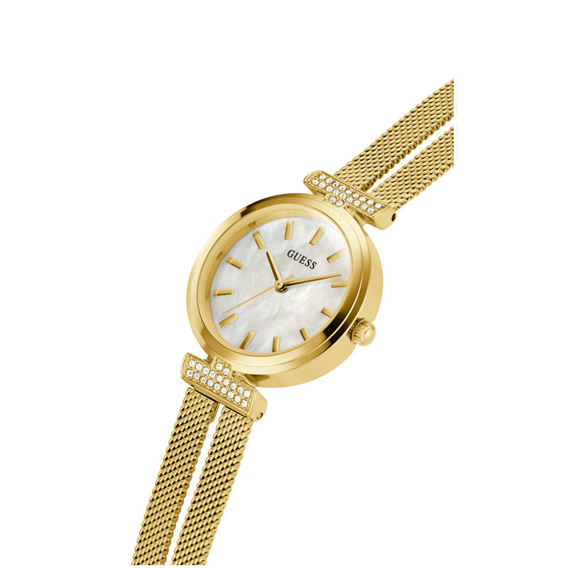 Guess Women's Quartz White Dial Watch - GWC-0152