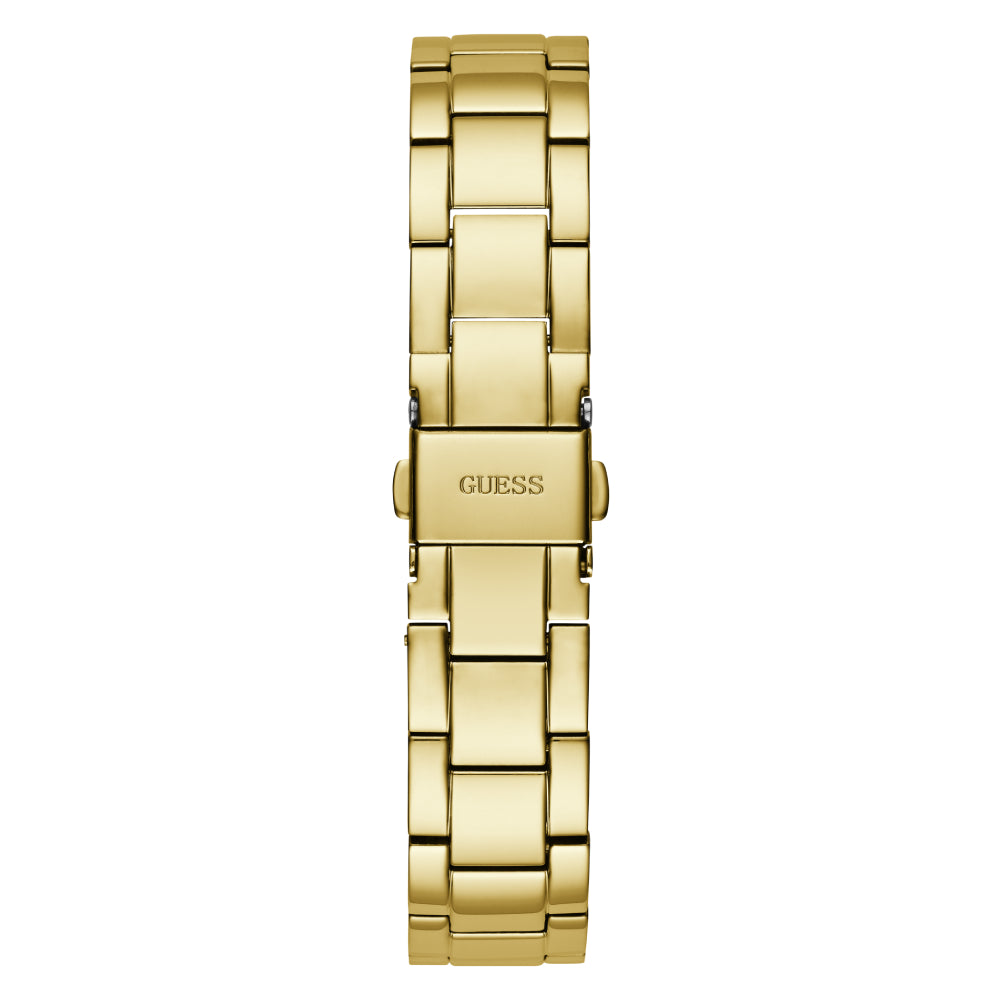 Guess Women's Quartz Watch with Gold Dial - GWC-0266