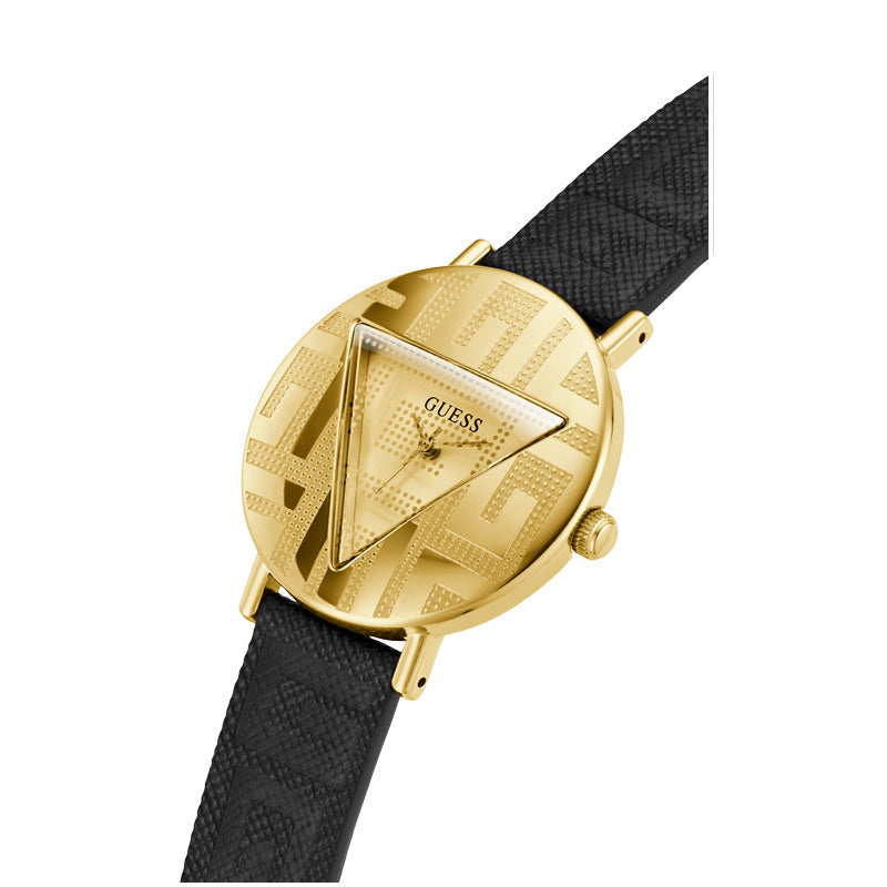 Guess Women's Quartz Watch Gold Dial - GWC-0155