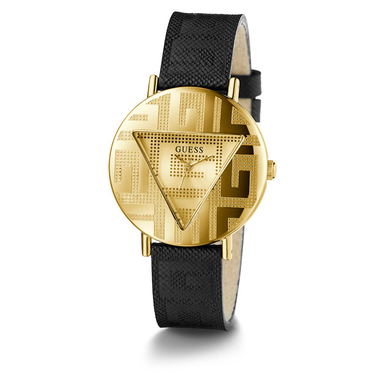 Guess Women's Quartz Watch Gold Dial - GWC-0155