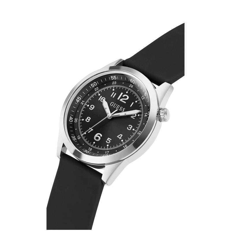Guess Men's Quartz Black Dial Watch - GWC-0157