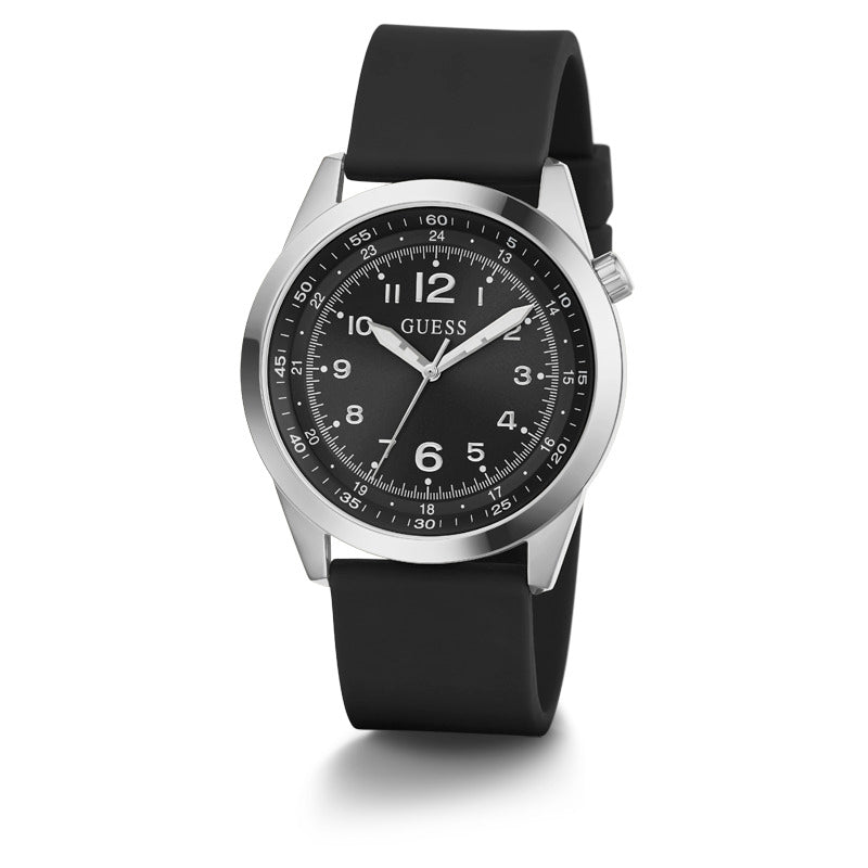 Guess Men's Quartz Black Dial Watch - GWC-0157