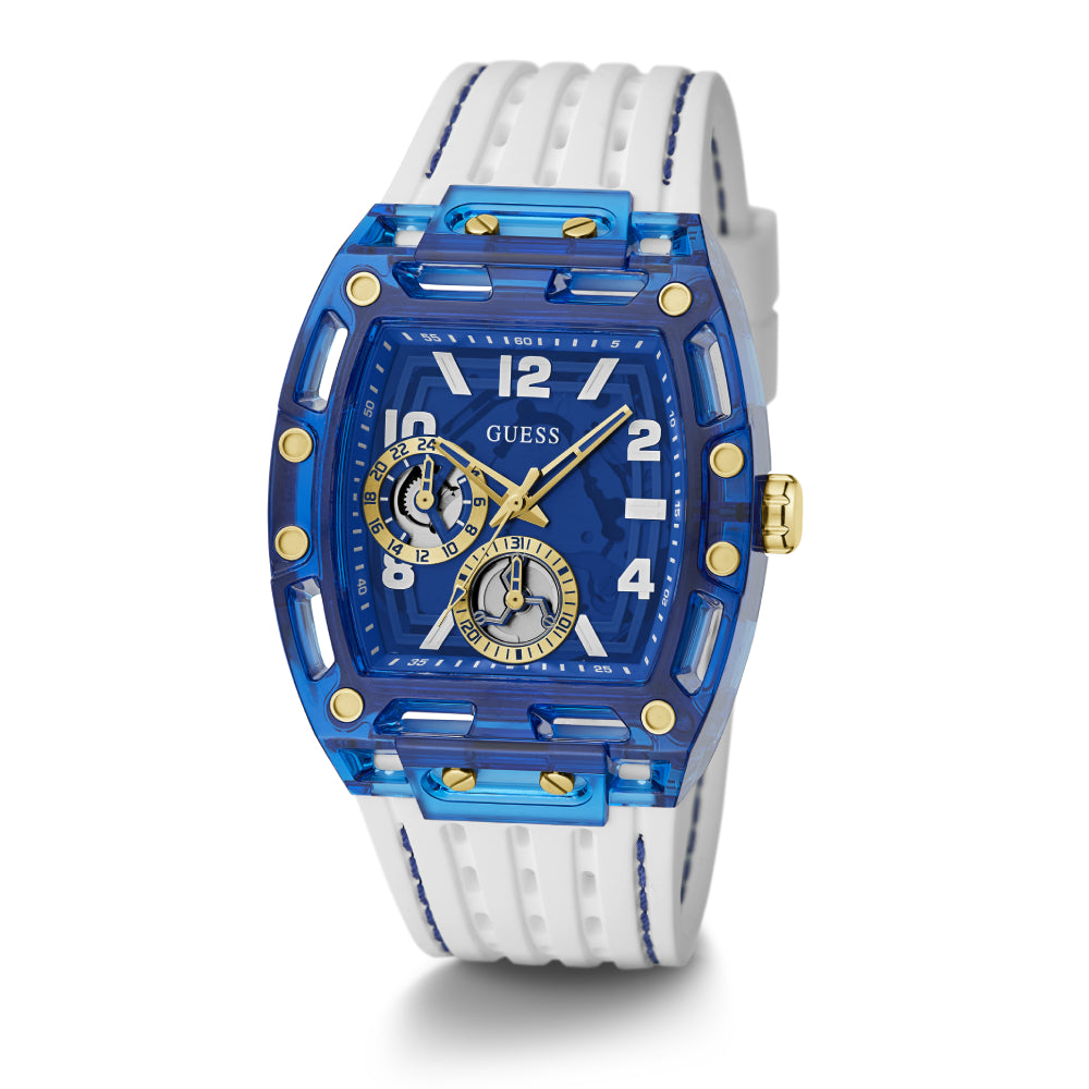 Guess Men's Quartz Watch with Blue Dial - GWC-0268