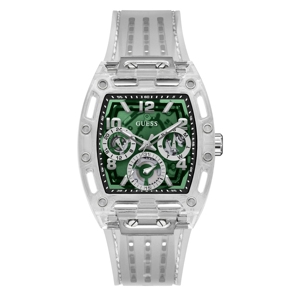 Guess Men's Quartz Watch with Green Dial - GWC-0270