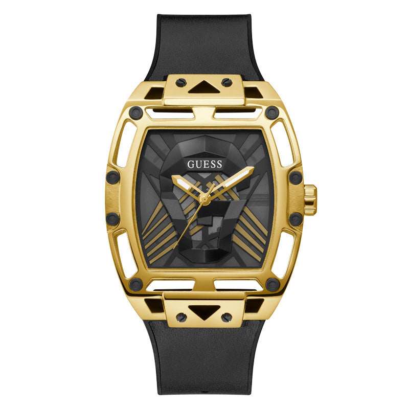 Guess Men's Quartz Watch, Gold Dial - GWC-0160