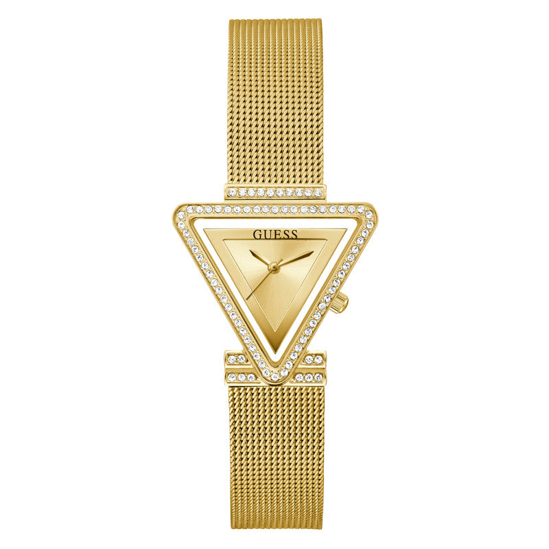 Guess Women's Quartz Watch Gold Dial - GWC-0165