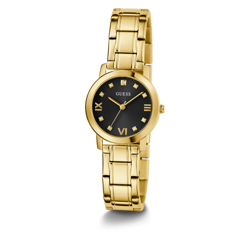 Guess Women's Quartz Black Dial Watch - GWC-0168