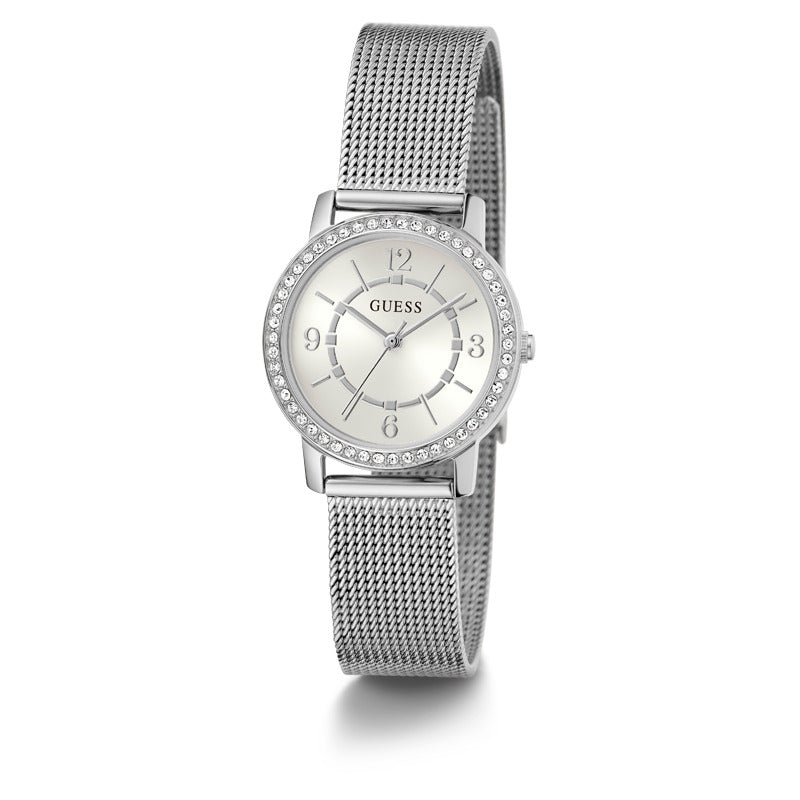 Guess Women's Quartz White Dial Watch - GWC-0169
