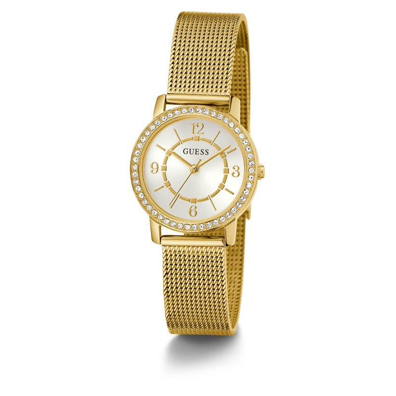 Guess Women's Quartz White Dial Watch - GWC-0170