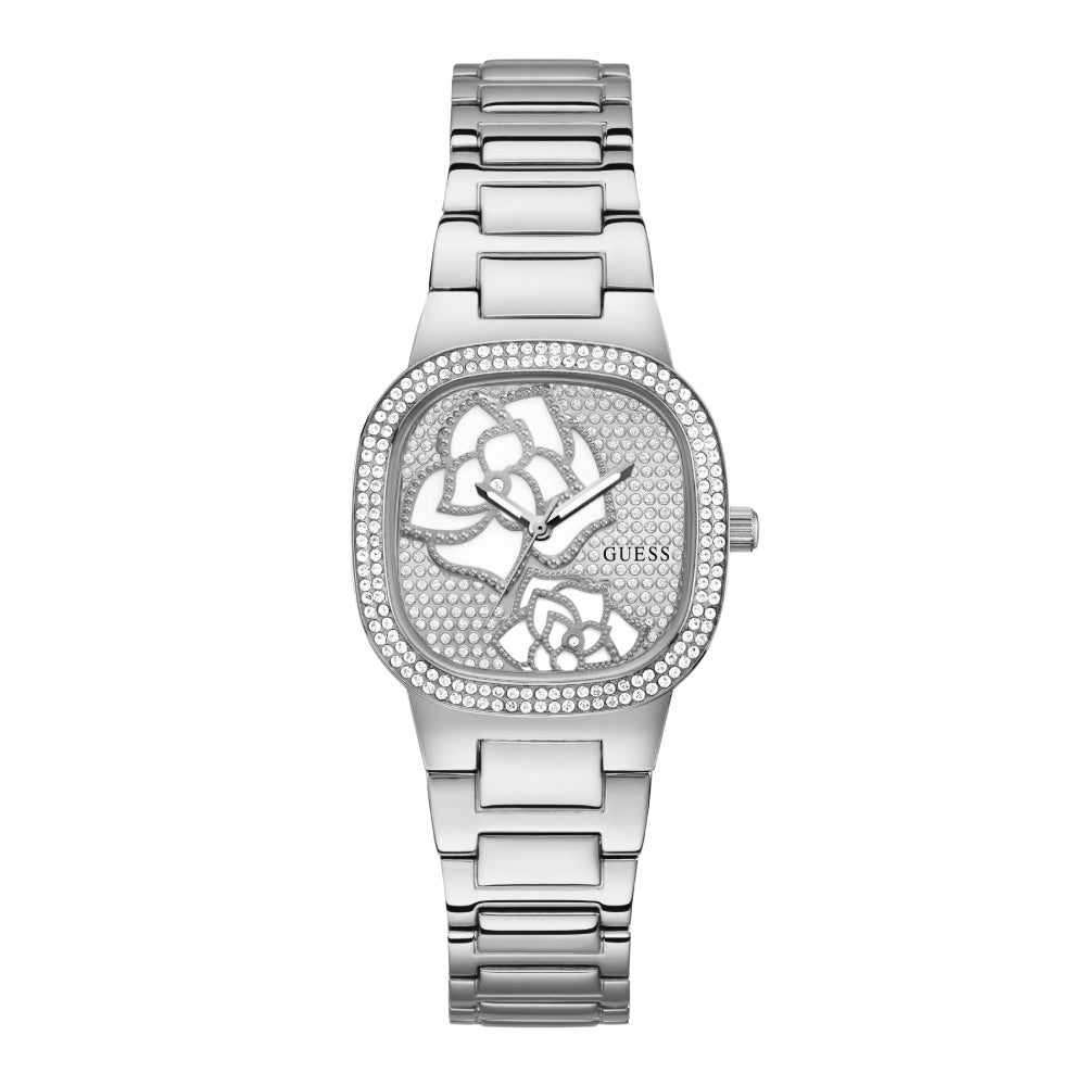 Guess Women's Quartz Watch with Silver Dial - GWC-0223