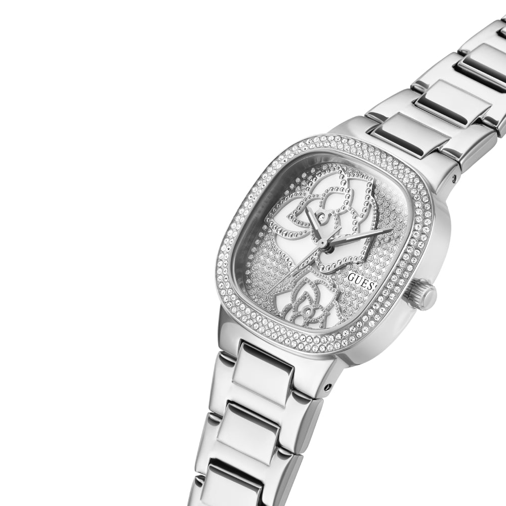 Guess Women's Quartz Watch with Silver Dial - GWC-0223