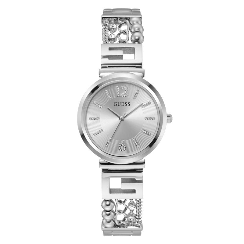 Guess Women's Quartz Watch, Silver Dial - GWC-0173