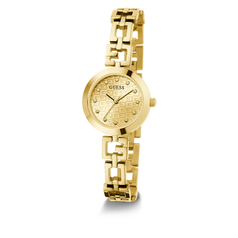 Guess Women's Quartz Watch Gold Dial - GWC-0178