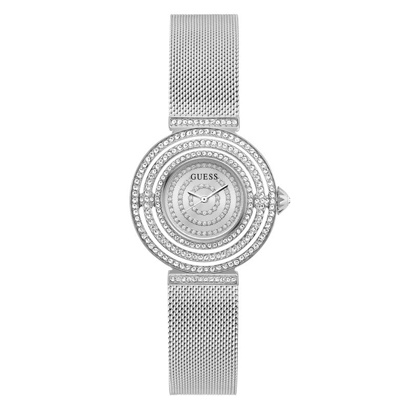 Guess Women's Quartz Watch, Silver Dial - GWC-0180