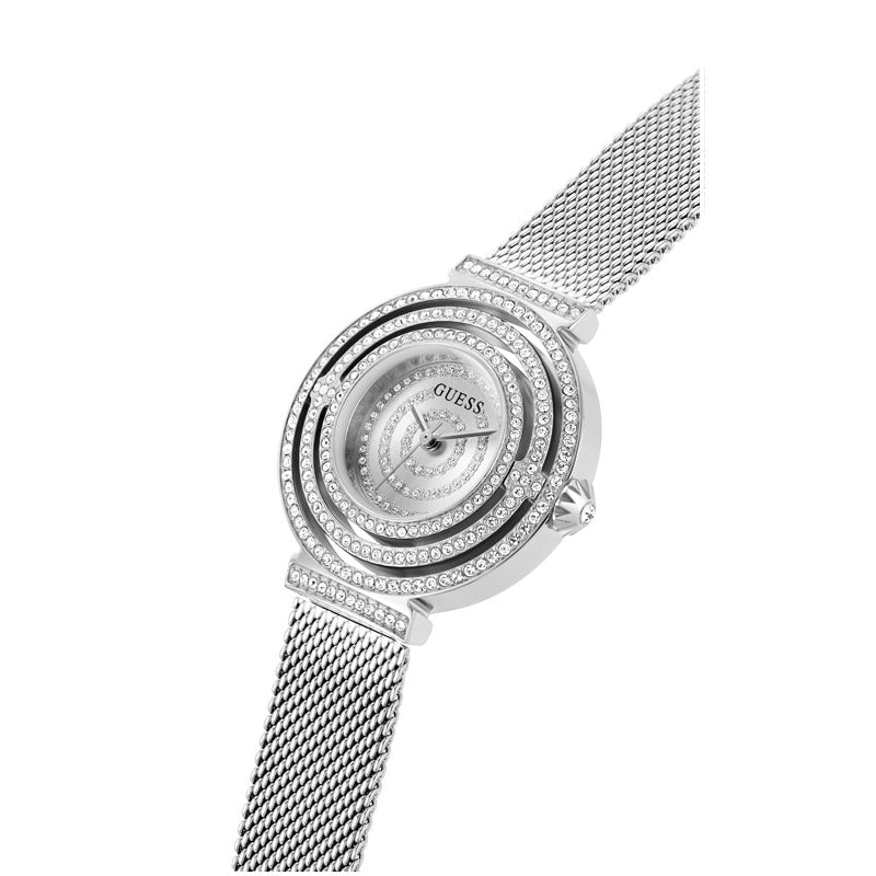 Guess Women's Quartz Watch, Silver Dial - GWC-0180