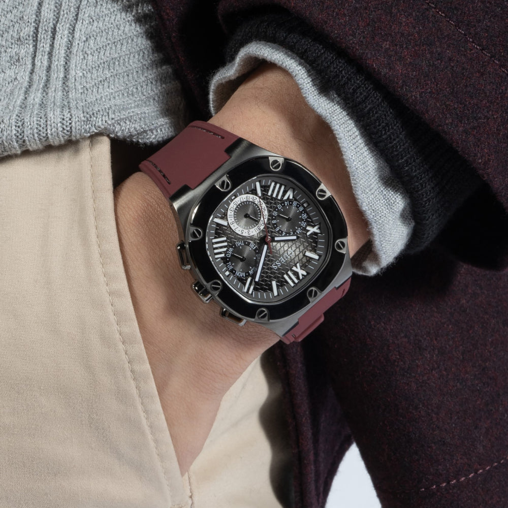 Guess Men's Quartz Watch with Dark Gray Dial - GWC-0226