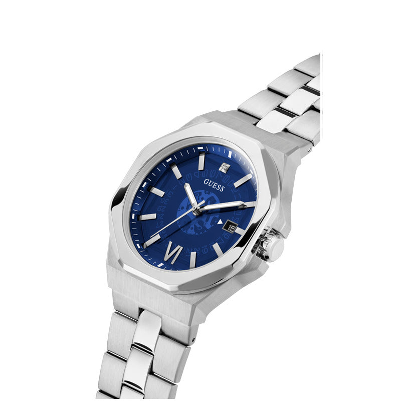 Guess Men's Quartz Blue Dial Watch - GWC-0188