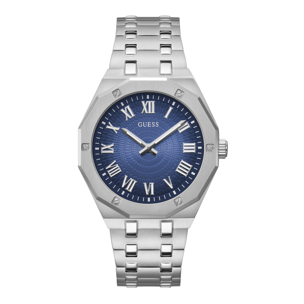 Guess Men's Quartz Watch with Blue Dial - GWC-0230