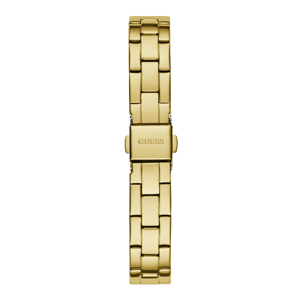 Guess Women's Quartz Watch with Gold Dial - GWC-0235