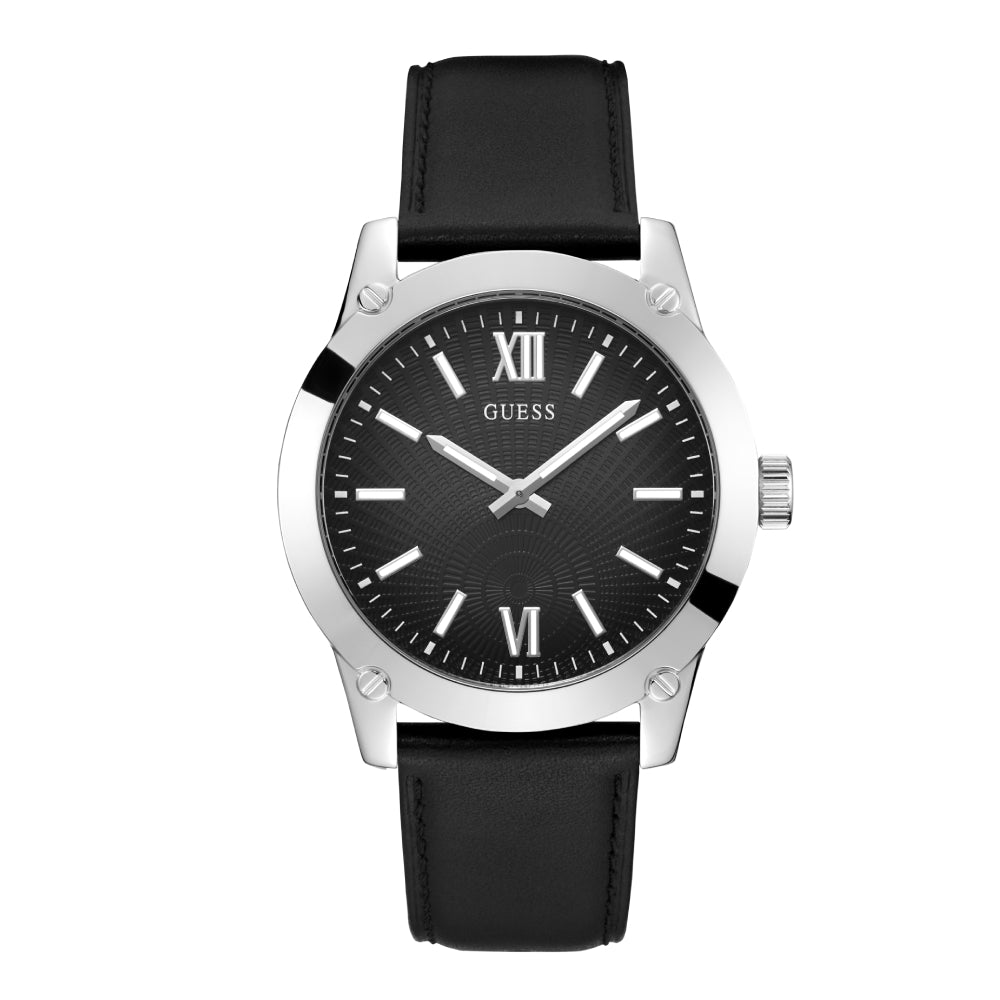 ساعة جيس الرجالية بحركة كوارتز ولون مينا أسود - GWC-0240