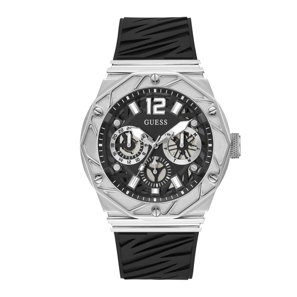 Guess Men's Quartz Watch with Black Dial - GWC-0242