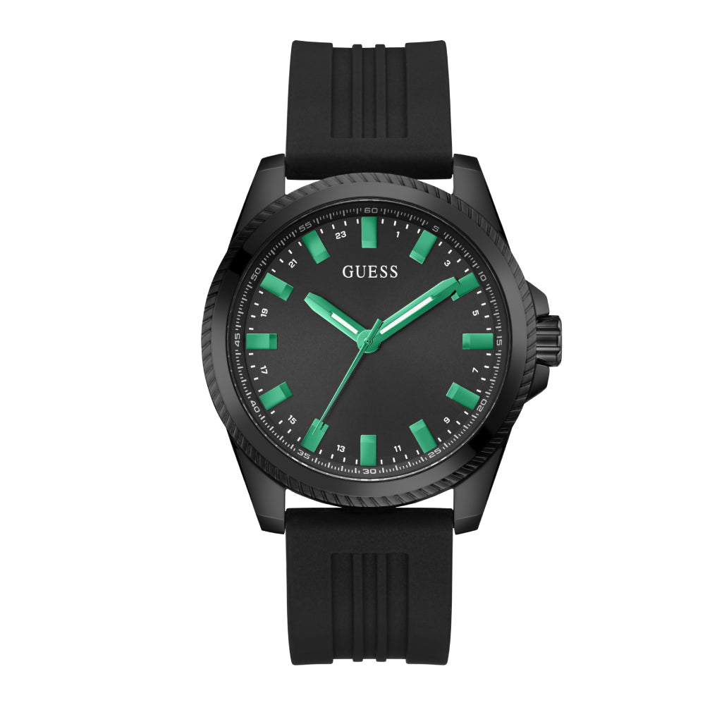 Guess Men's Quartz Watch with Black Dial - GWC-0244