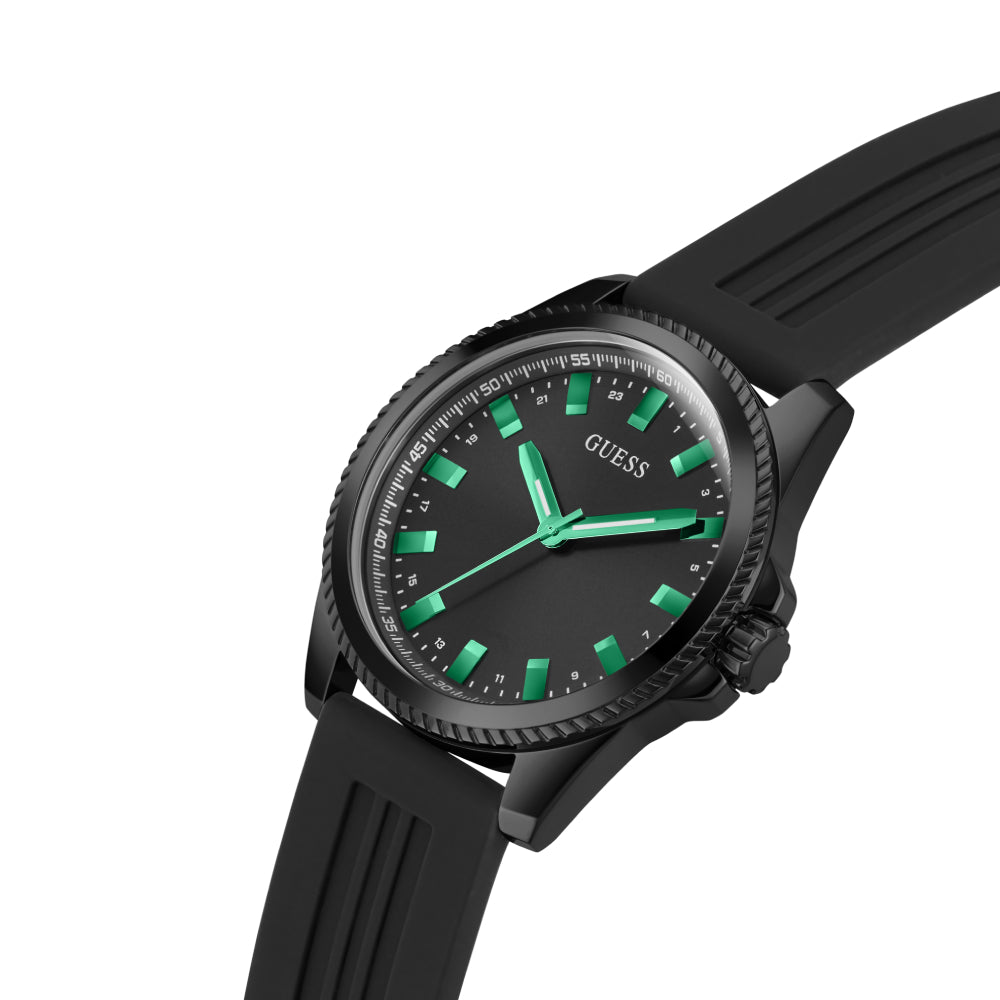 Guess Men's Quartz Watch with Black Dial - GWC-0244