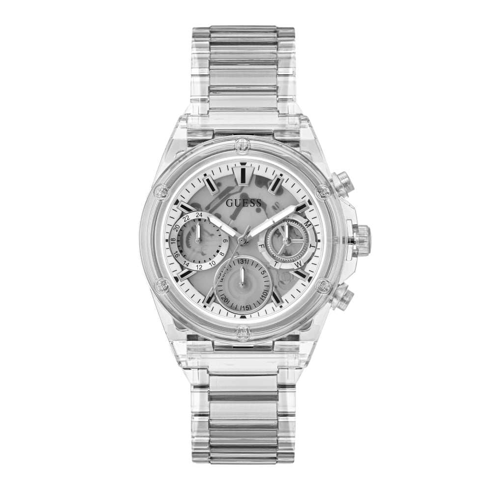 Guess Women's Quartz Watch with Silver Dial - GWC-0250