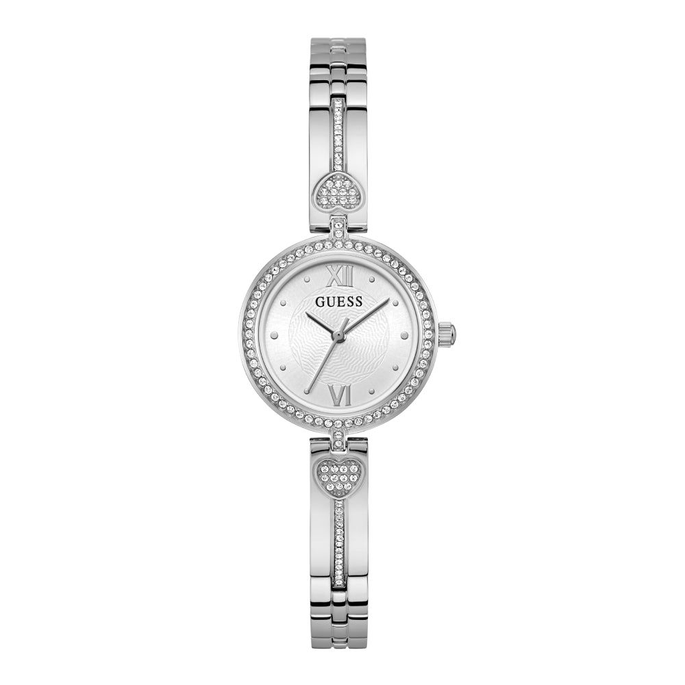 Guess Women's Quartz Watch with White Dial - GWC-0252